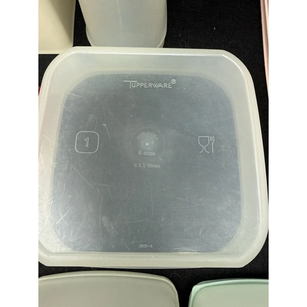Vintage Tupperware Canister Storage Container Lot Modular Mates 14 Pc USA